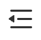 Decrease Indent